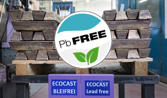 Alamă fără plumb în turnătoria fabricii din Mosbach